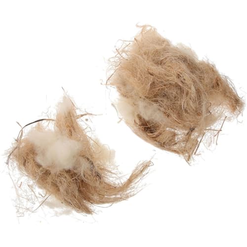 Toddmomy Natural Bird Nesting Material Mixed Hemp Fibers 20g Bag for Parakeet Breeding and Indoor Bird House Bedding