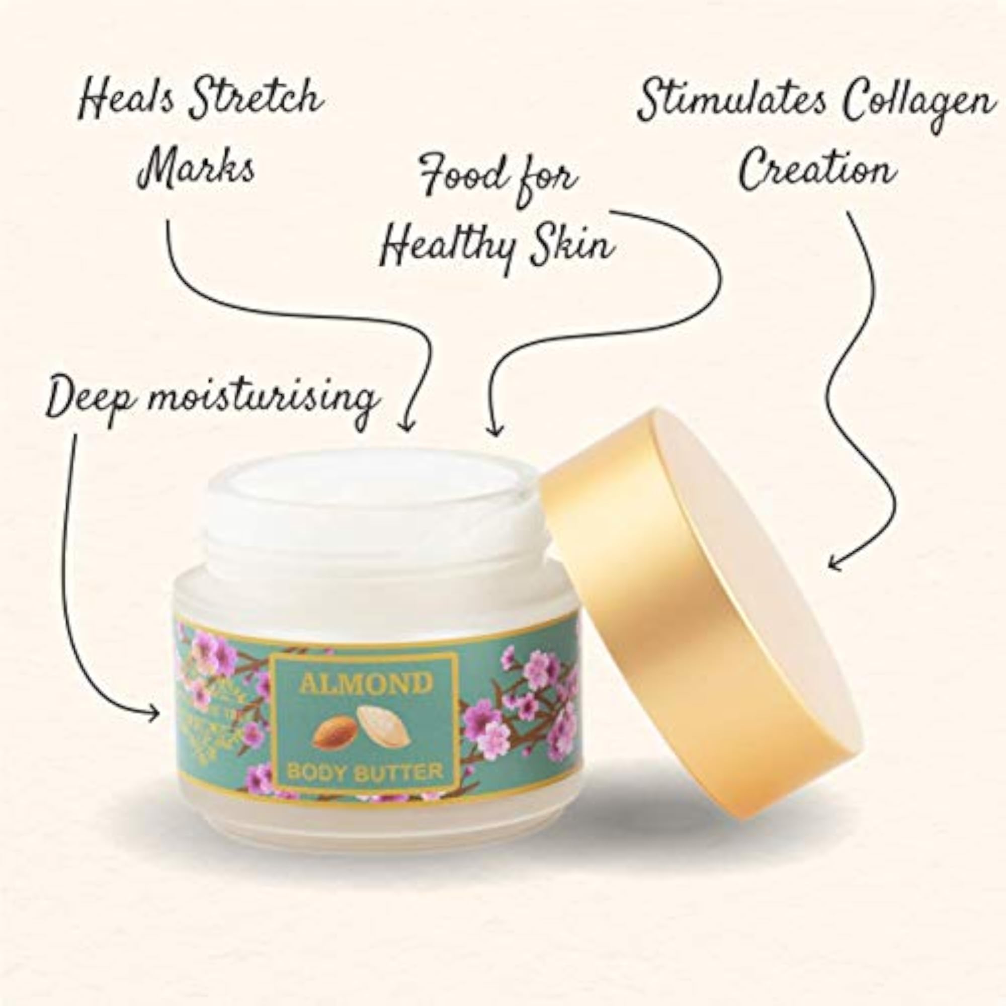 Almond and Honey Body Butter, 100g