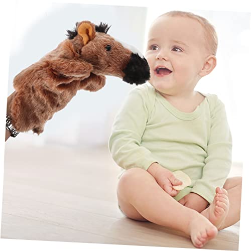NOLITOY 2 Pçs Fantoche De Mão Brinquedo De Educação Infantil Luvas De Cavalo Fantoches Role Play Fan