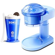 ZOKU Blue Slushie Cup and Snow Cone Maker Bundle