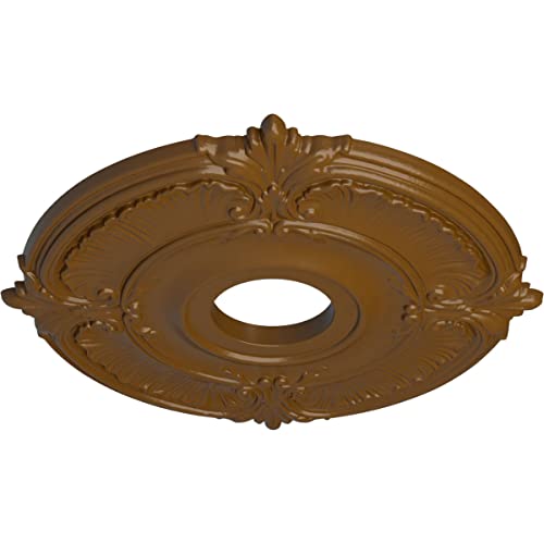 Image of Ekena Millwork CM18ATSTFDecorative Ceiling Medallions Modeled After Original Historical Patterns & Designs, Smokey Topaz