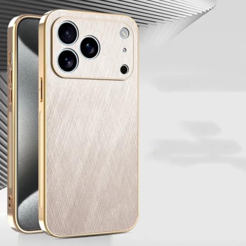 Coque iPhone 11 Pro cuir plaqué intégrale antichoc doré