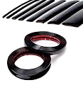 16Ft Glossy Black Automotive Car Exterior and Interior Molding Trim Universal Bumper Window Door Body Side Decorative Strip Scratch-Proof (1 inch (25mm))