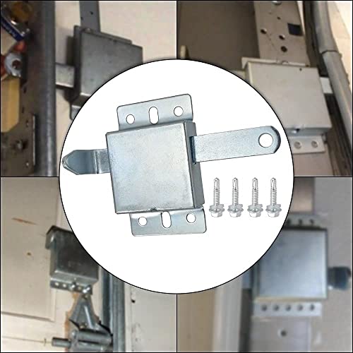Qzattcaen Garage Door Side Lock Inside Deadlock For Most Garage Door Galvanized Steel -4Pack #TOP5