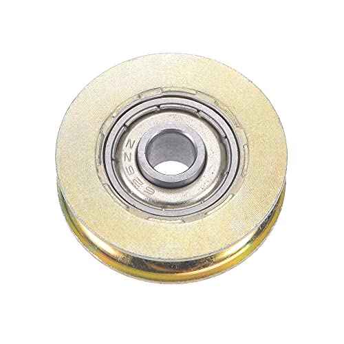 uxcell Sliding Door Roller U Groove 6.4mm Shaft Hole 32mm Diameter, Bearing Steel, Pack of 4 by uxcell - Image 3