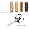 VENCINK Bookbinding Kits, Bookbinding Supplies Hand Book Binding Starter Tools Set with Genuine Bone Folders, Paper Awl, Large-Eye Needles, Waxed Thread, Binding Ribbon, Glue Brush, Steel Ruler