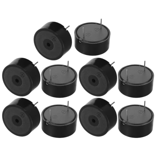 Image of 10pcs 10pcs Active Piezo Electronic Buzzer 23x10mm 3-24v Black