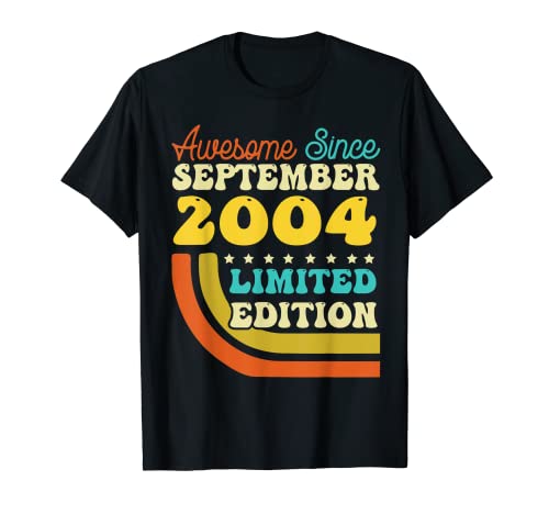 18 Years Old Born in September 2004 Shirt 18th Birthday T-Shirt