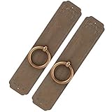 Naroote Antike Schubladenknäufe, 2 Sets, Stilvolle Kupfergriffe für Küchenschränke und Möbel Im Retro-Design (16cm)