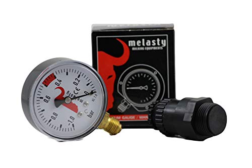 Mitty Dairy Melasty, Vacuum Regulator for Cow and Goat Milking Machines and Vacuum Gauge Combo!