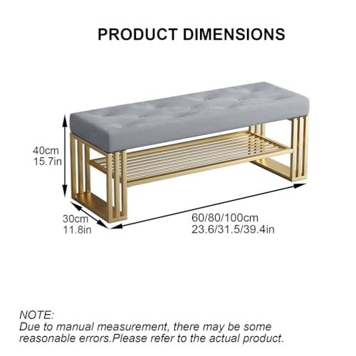 Banc de rangement à chaussures gris de 60 cm pour espaces étroits - 4