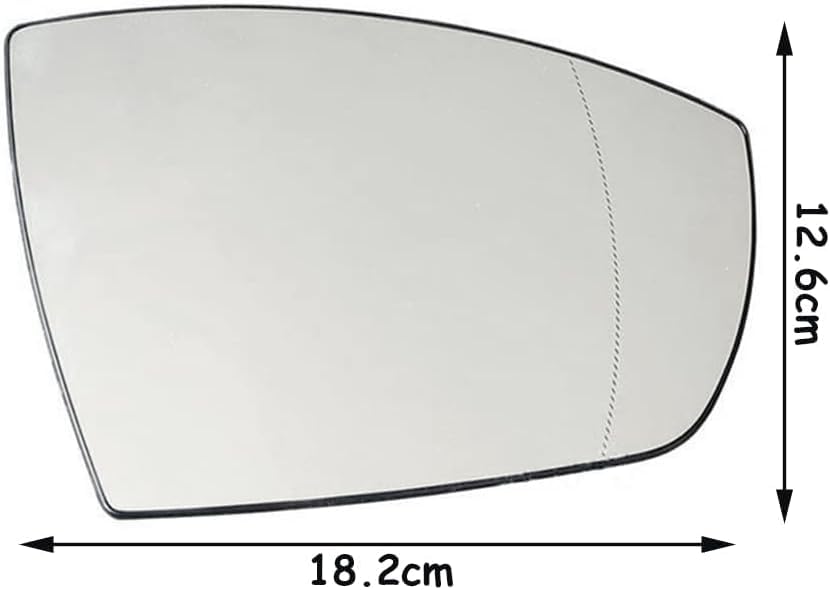 Verre de rétroviseur chauffant pour Ford Kuga 2013-2019 côté droit miroir remplacement