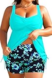 Aqua Eve Plus Size Tankini with Shorts