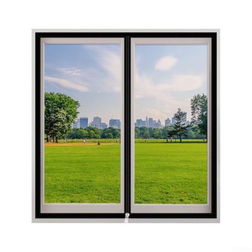 Image of Clear View Insect Screen for Fresh Air Ventilation(black 130x150cm)