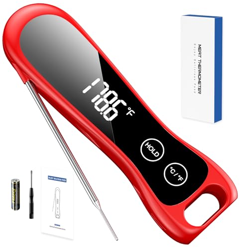 2026 Digital Meat Thermometer - Instant Read, Waterproof Probe for