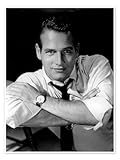 Paul Newman I Poster 30 x 40 cm Schwarz-Weiß Wandbilder 