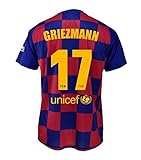 Camiseta 1ª equipación FC. Barcelona 2019-20 - Replica Oficial con Licencia - Dorsal 17 Griezmann - Adulto Talla M