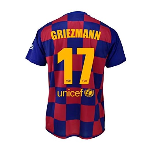 Camiseta 1ª equipación FC. Barcelona 2019-20 - Replica Oficial con Licencia - Dorsal 17 Griezmann - Adulto Talla M