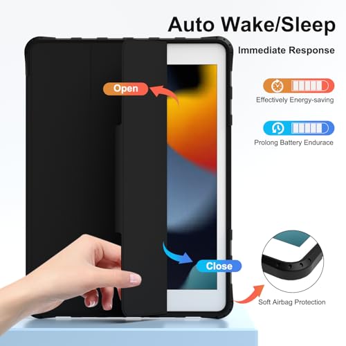 Coque iPad 9e génération antichoc 10.2 pouces avec étui magnétique rigide - 6