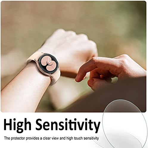 SPGUARD Screen Protector Compatible with Samsung Galaxy Watch 5/4 40mm Screen Protector,3 Pack Anti Scratch & Crystal Clear & 9H Hardness Tempered Glass Screen Protector for Galaxy Watch 5/4 40mm