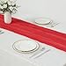 Efavormart 10FT Red Gauze Cheesecloth Table Runner, Gauze Fabric Boho Wedding Arbor Decor