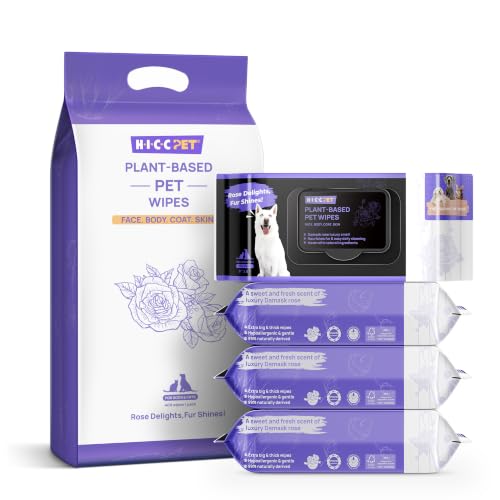 Image of HICC PET Pet Cleaning Wipes for Dogs & Cats, Paws & Coat, 400 Count