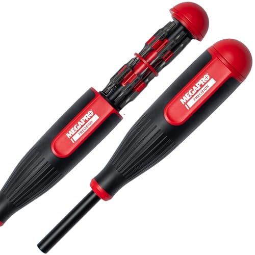 MEGAPRO® 24-in-1 Precision Multi-Bit Screwdriver | Small Screw Application | Micro-fasteners | Eyeglass & jewelry Repair | Small Electronics Maintenance | Precision Tamperproof Bits