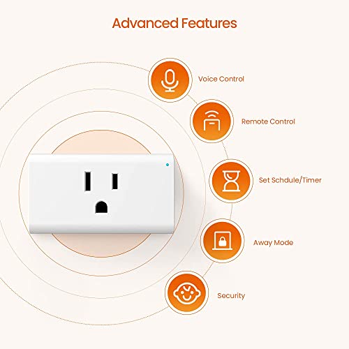 Tenda Beli Smart Plug, Mini Smart Wifi Outlet Works With Alexa Echo & Google Home | No Hub Required | App Remote Control #TOP1