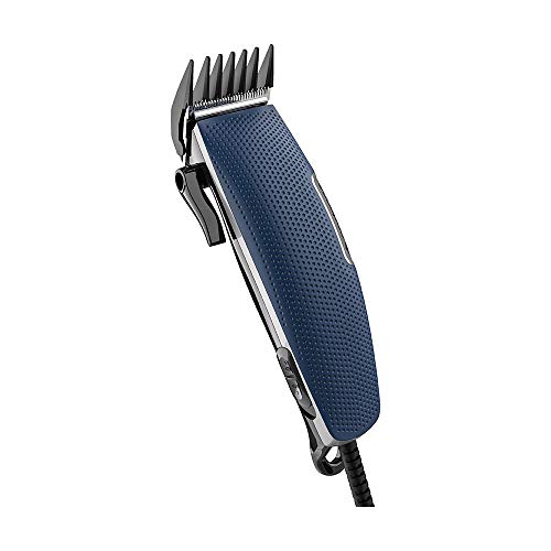 Máquina De Cortar Cabelo Men Barber Line Com Necessaire, Azul E Cinza, 220V, Cadence