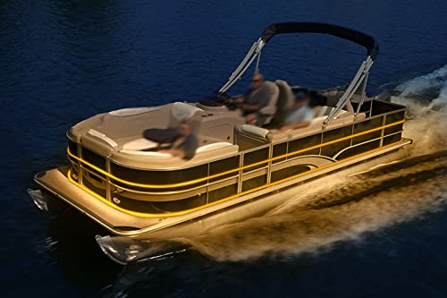 Vbakor Pontoon LED Strip Lights, 12V 5M/16.4FT Waterproof Marine LED Light Boat Interior Lights, Boat Deck Light for Pontoon Fishing Boats, Extension Cable Included (Amber) by Vbakor - Image 4