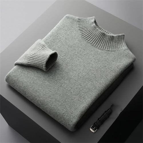 Men’S Merino Wool Blend Thick Mock Neck Pullover Sweater Business Casual Long Sleeve Knit Jumper Tops2