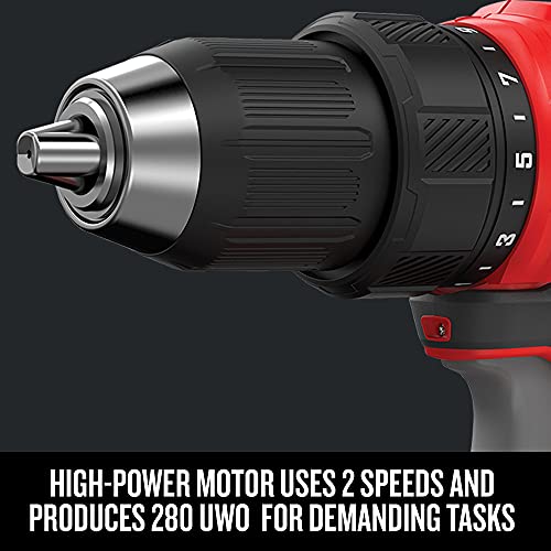 CRAFTSMAN V20 MAX Cordless Power Tool Kit, Circular Saw with 6 1/2 inch Blade, 1/4 inch Impact Driver, 1/2 inch Drill/Driver, LED Task Light, Battery and Charger Included (CMCK401D2AM) by CRAFTSMAN - Image 4