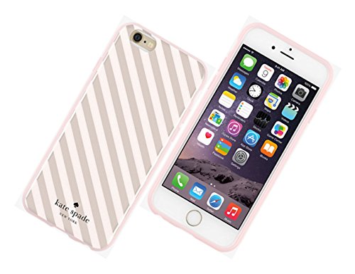 Kate Spade Flexible Hardshell Case for Iphone 6/6s - Rose Gold Diagonal Stripe