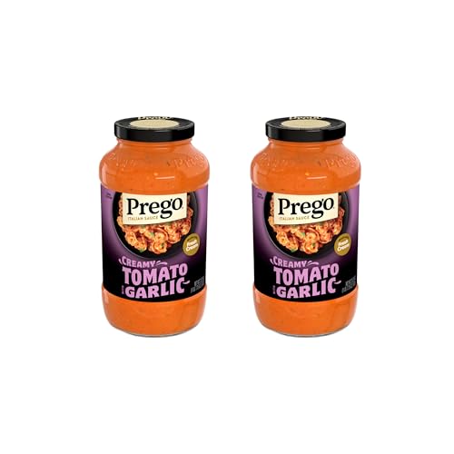 Image of Prego Creamy Tomato Pasta Sauce With Garlic, 24 oz Jar (Pack of 2)