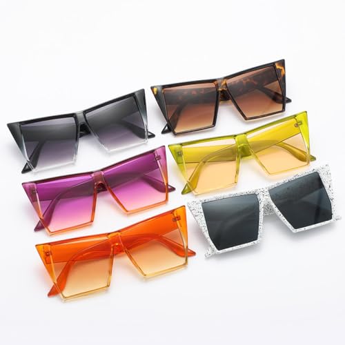 SPOAVGYZ-Oversized Sunglasses Women's Fashion Jelly Color Sun Glasses Women Gradient Lens Eyewear UV4003