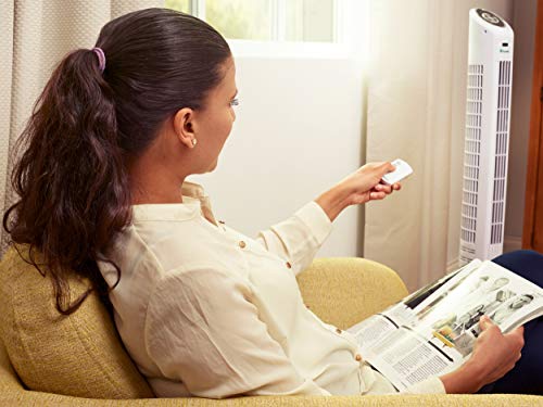 Dimplex-Xpelair-XPP-Mont-Blanc-Tower-Cooling-Fan-Desktop-or-Floor-Standing-Tower-Fan-Quiet-Air-Cooler-Tall-Compact-Column-Unit-for-Home-or-Office-with-LED-Display-Timer-Remote-Control--White