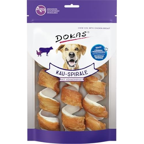 DOKAS Getreidefreier Premium Kausnack für Hunde – Ideal für zwischendurch