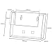 Taymar WLA6 Freestanding/Wall Mounted A6 Landscape Leaflet Holder