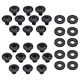 Holsterbuilder Premium Chicago Screws Kit, Thru-Hole Machine Screw Fasteners with Rubber Washers for Kydex and Leather Holster Sheath Crafting