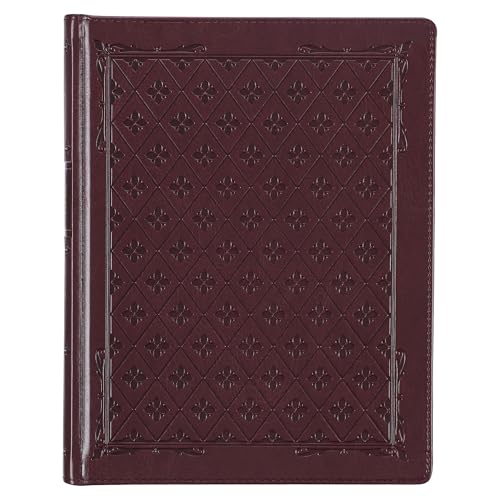 Kjv Holy Bible, Large Print Note-Taking Bible, Faux Leather Hardcover - King James Version, Burgundy