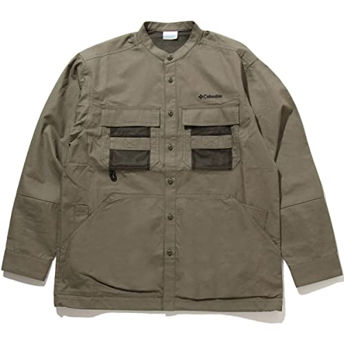 コロンビア Columbia ツキャノンアイルシャツジャケット PM0715 397 ストーングリーン 長袖 シャツ ジャケット バーベキュー アウトドア 撥水