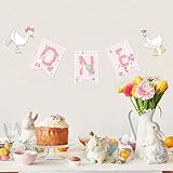 One Silly Goose High Chair Banner,One Banner for Baby Shower Decorations,Funny Banner for Baby Girls,Gender Reveal Party Banners,1st Birthday Party Supplies,Babies Shower Room Decor