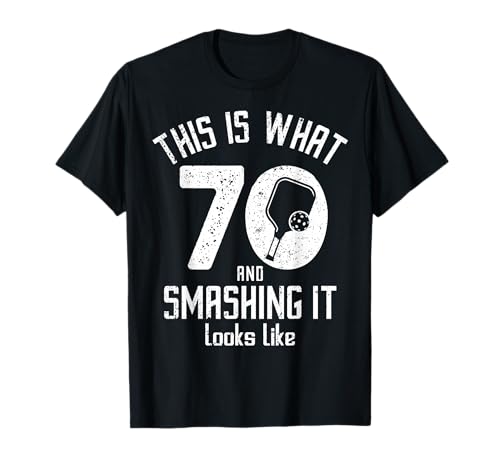 Funny Pickleball 70th Birthday T-Shirt