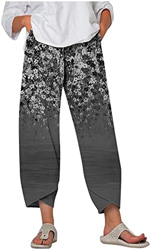Kingspinner Capri Pants for Women Casual Casual Cotton Tapered Capri Cargo Pants Capris Golf Pants for Travel Outdoor Casual