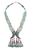 Beau et élégant collier pendentif Tibétain Népalais longue multicolore, fabriqué à la main par des artisans, peut être porté à diverses occasions.