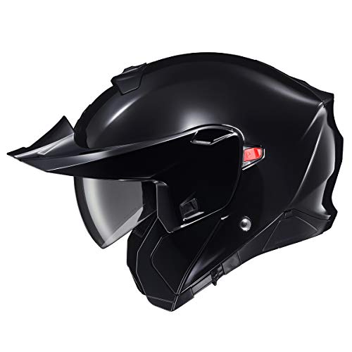 ScorpionEXO GT930 Open Full Face Transformer Adult Motorcycle Helmet Bluetooth Ready Speaker Pockets DOT ECE P/J Approved Solid (Gloss Black - Large) by ScorpionEXO - Image 2