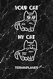  TERMINPLANER: Katzenbesitzerin Kalender Mo. bis So. - Katzenkostüm Terminkalender - Britisch Kurzhaar Wochenplaner Kätzchen Taschenkalender für To-Do Liste & Termine - Katzensprüche Feline Motiv