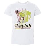 500 LEVEL Leylah Fernandez Retro Toddler Shirt (White, 4T)