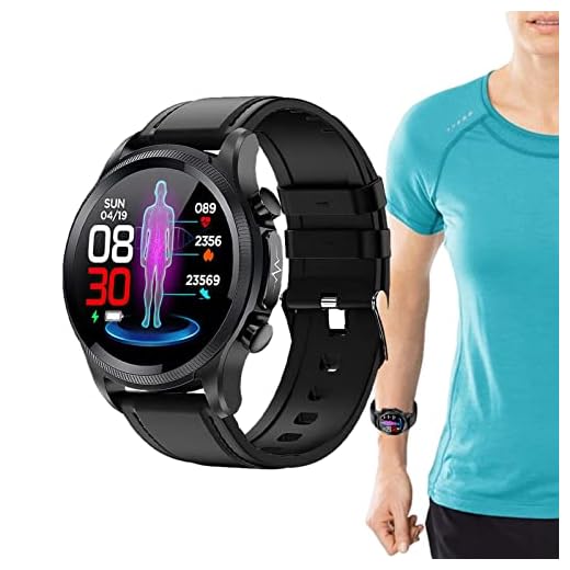 Relógio de Glicose no Sangue - Smartwatch de monitoramento de glicose no sangue Geekran - Relógio inteligente da moda para monitoramento de freqüência cardíaca e pressão arterial durante todo o Febud