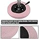 LEEQ 2pcs Hockerbezug Runder - Sitzhocker Bezug Stretch Hocker Rund Bezug Runder Stuhlbezug Protector Waschbarer Runder Drehbarer Hocker Schonbezug, Waschbar Staubdicht Hocker Bezug(30-40cm)